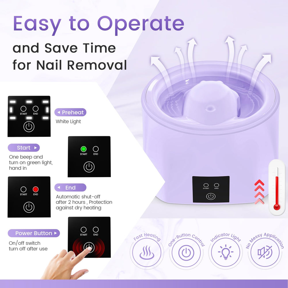 Yokilly ergonomic five-finger grooves supporting comfortable nail soaking