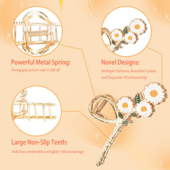 Yonchic flower clip offers strong grip without slipping throughout day