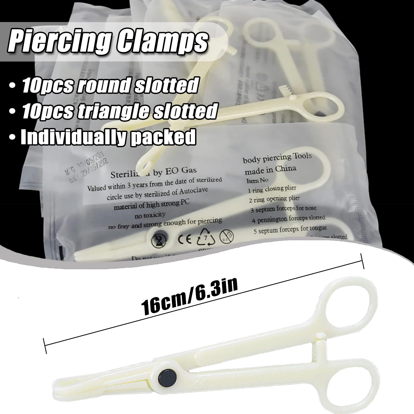 YONGDA triangle-slotted clamps securing tissue for stable piercing