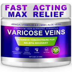 Yongsenina varicose cream bottle pour shows quick absorption for busy days