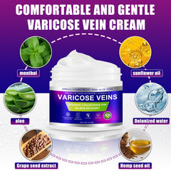 Yongsenina varicose cream on leg after use shows smoother skin