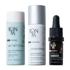 Yon-Ka Vitamin C Travel Set Gentle Milk Cleanser bottle for makeup removal and gentle cleansing