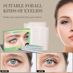 YONMUY daily-use tweezers included with invisible eyelid tape kit.