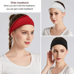 YONUF headbands used for makeup removal and daily tasks