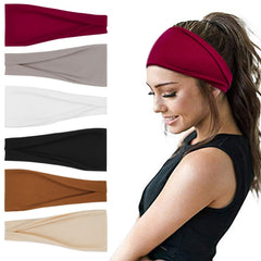 YONUF Fashion Headbands in a yoga setting with comfortable, breathable fabric