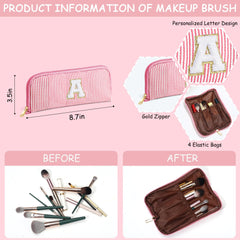 YOOLIFE compact two-pack makeup bags ideal for purses.