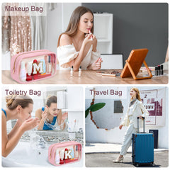 YOOLIFE waterproof-pu-leather-makeup-bag protects contents and cleans easily after use.
