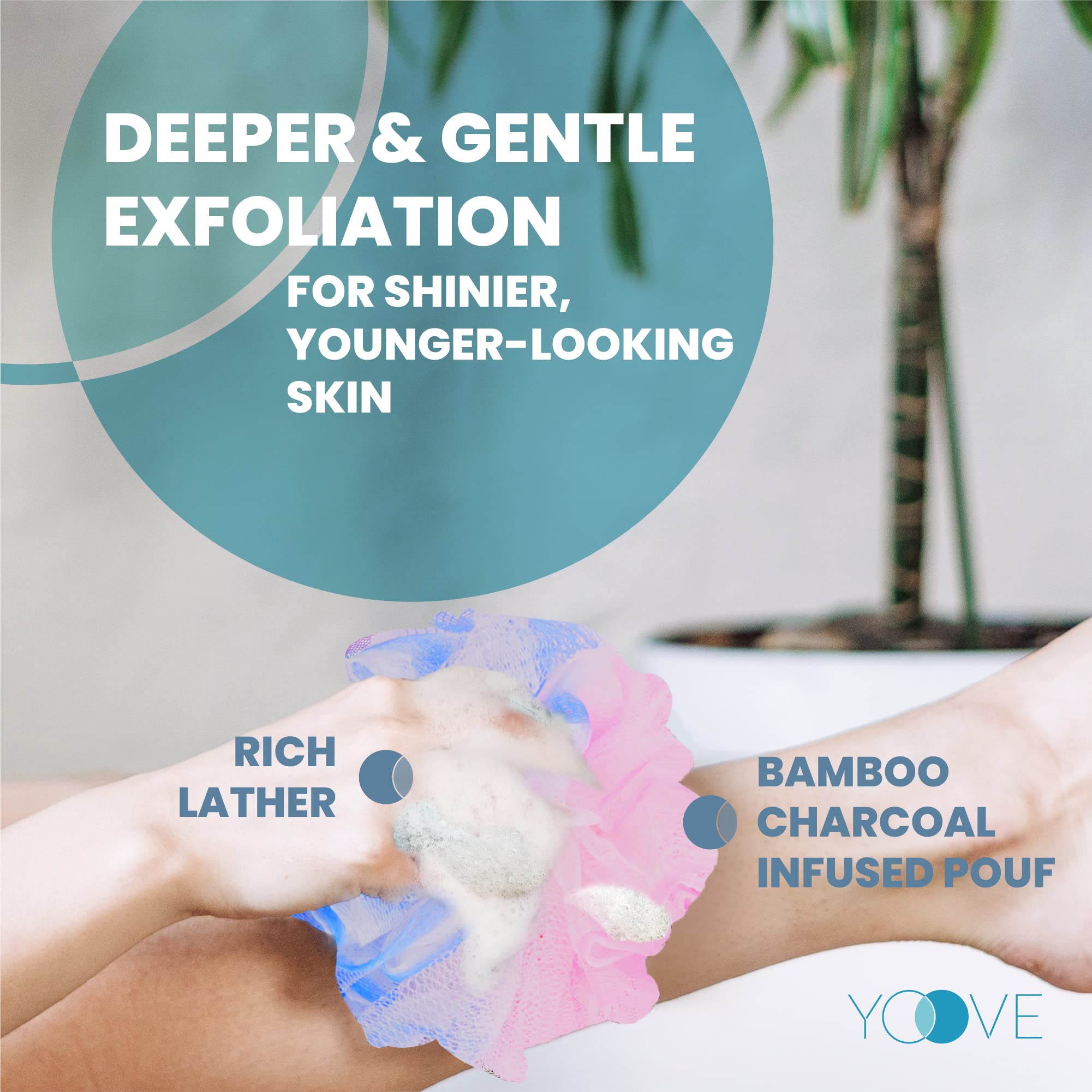 Yoove spa like bath brush set for home routines