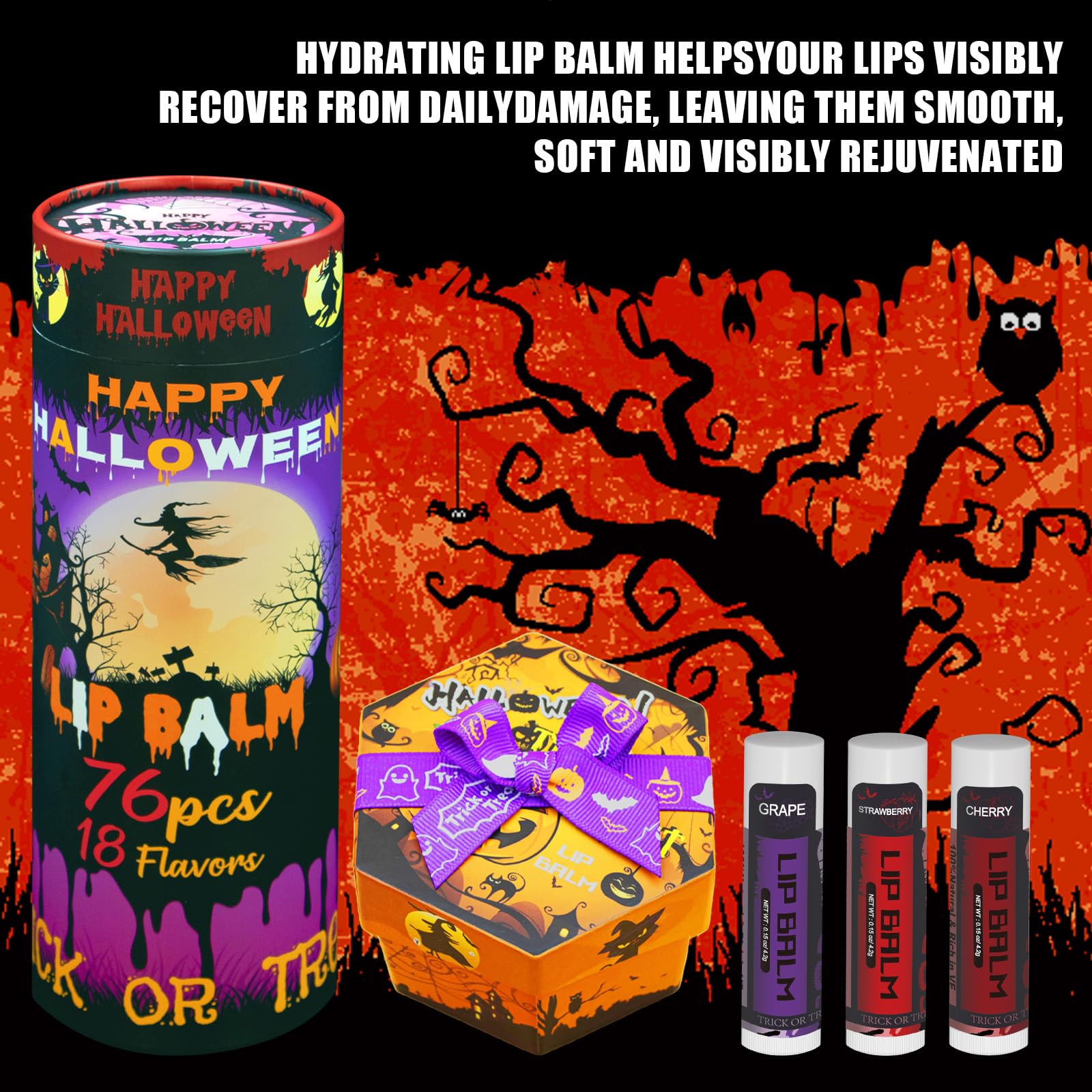 Yopela lip care with vitamin E and coconut oil providing hydration.