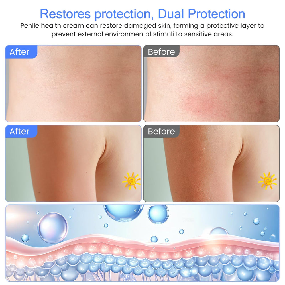 Close-up of applying YOTRI Creme shows quick absorption for daily comfort.