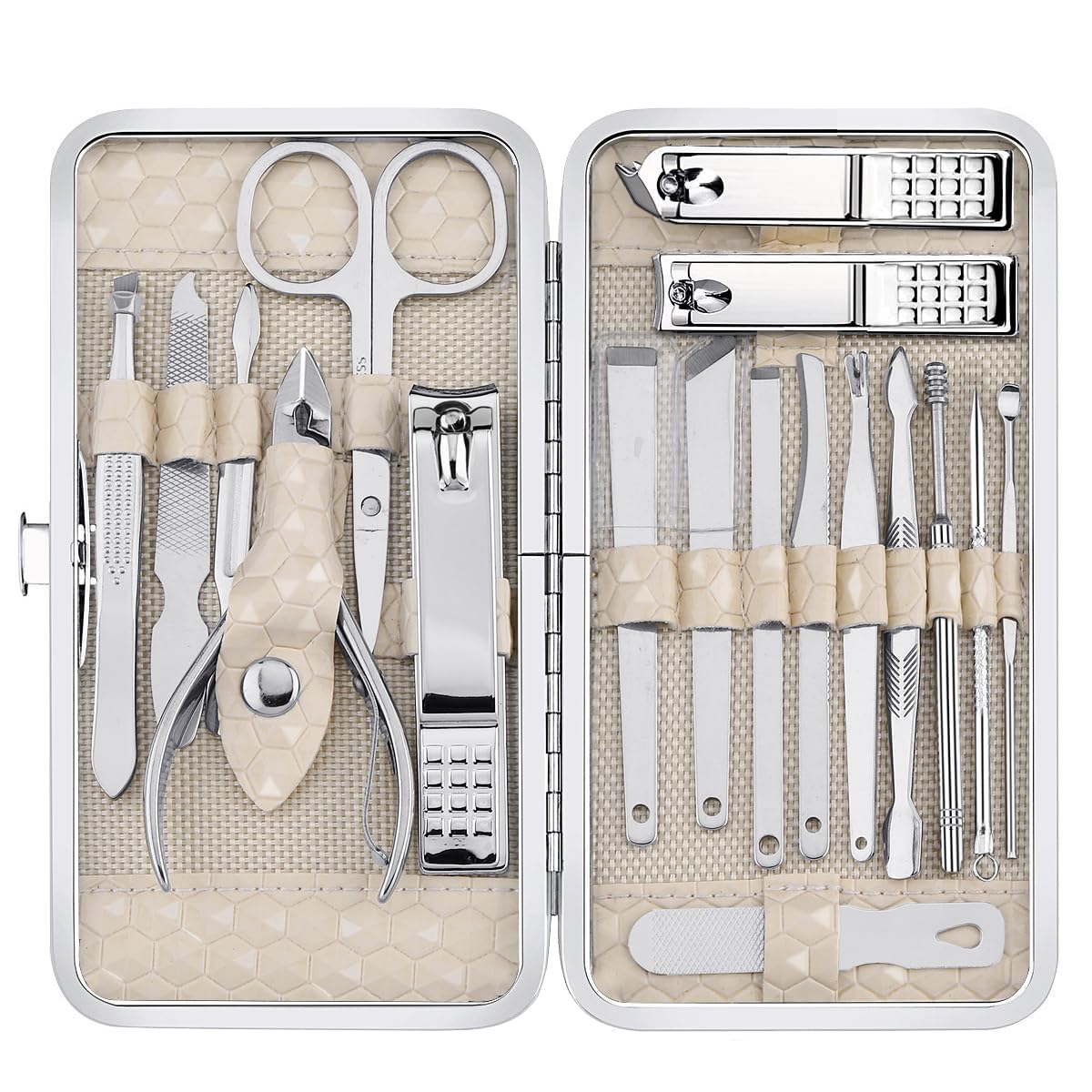 Yougai nail clippers set shown with premium stainless steel for precise grooming on the go.