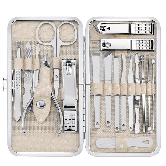 Yougai nail clippers set shown with premium stainless steel for precise grooming on the go.