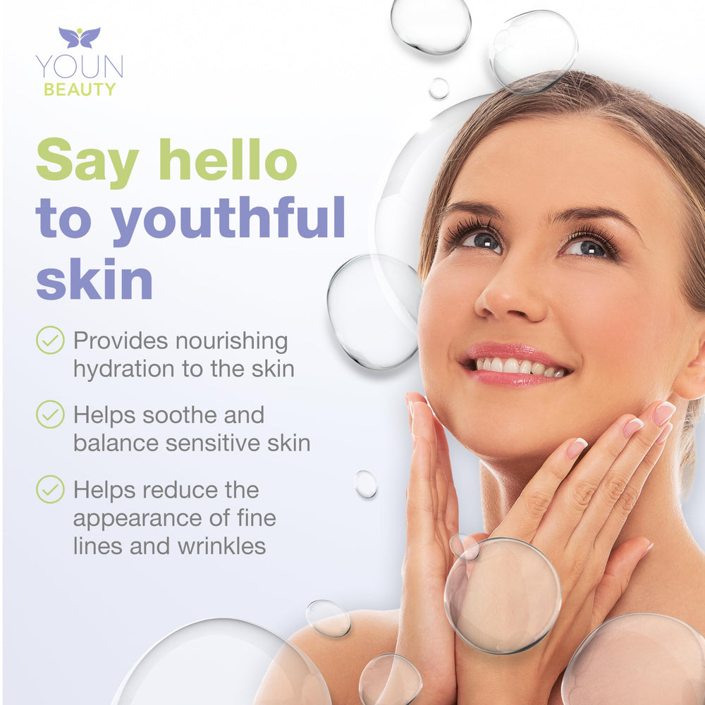 Applying YOUN Beauty serum on hand, fast absorption.