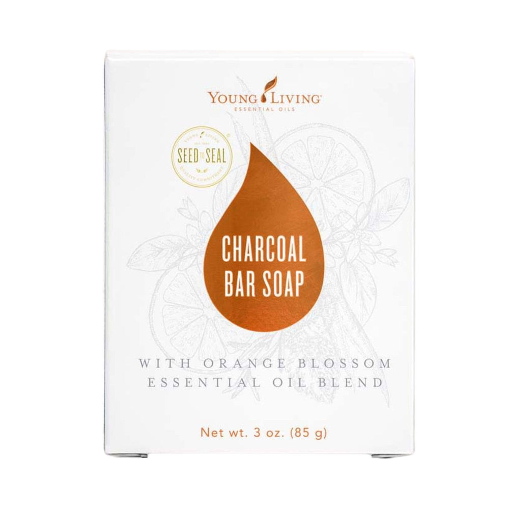 Young Living Charcoal Bar Soap face purifying lather for clearer pores.