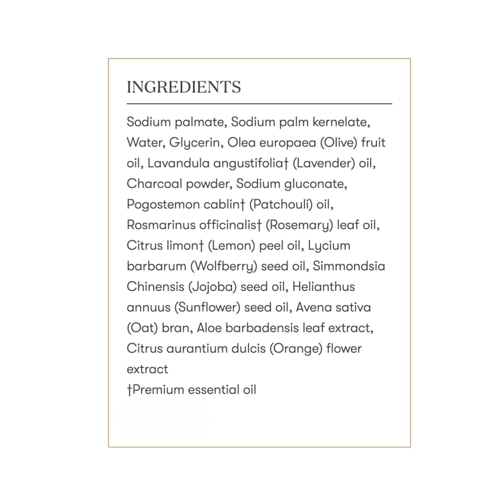 Young Living Charcoal Bar Soap travel-friendly bar for on-the-go cleansing.