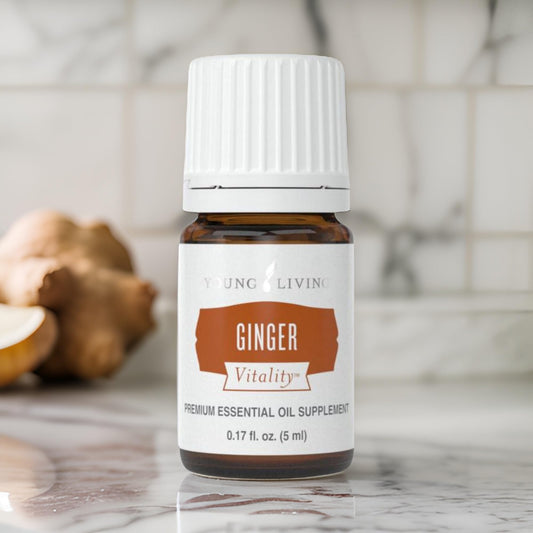 Ginger Vitality dropper releasing a precise drop to flavor sauces.