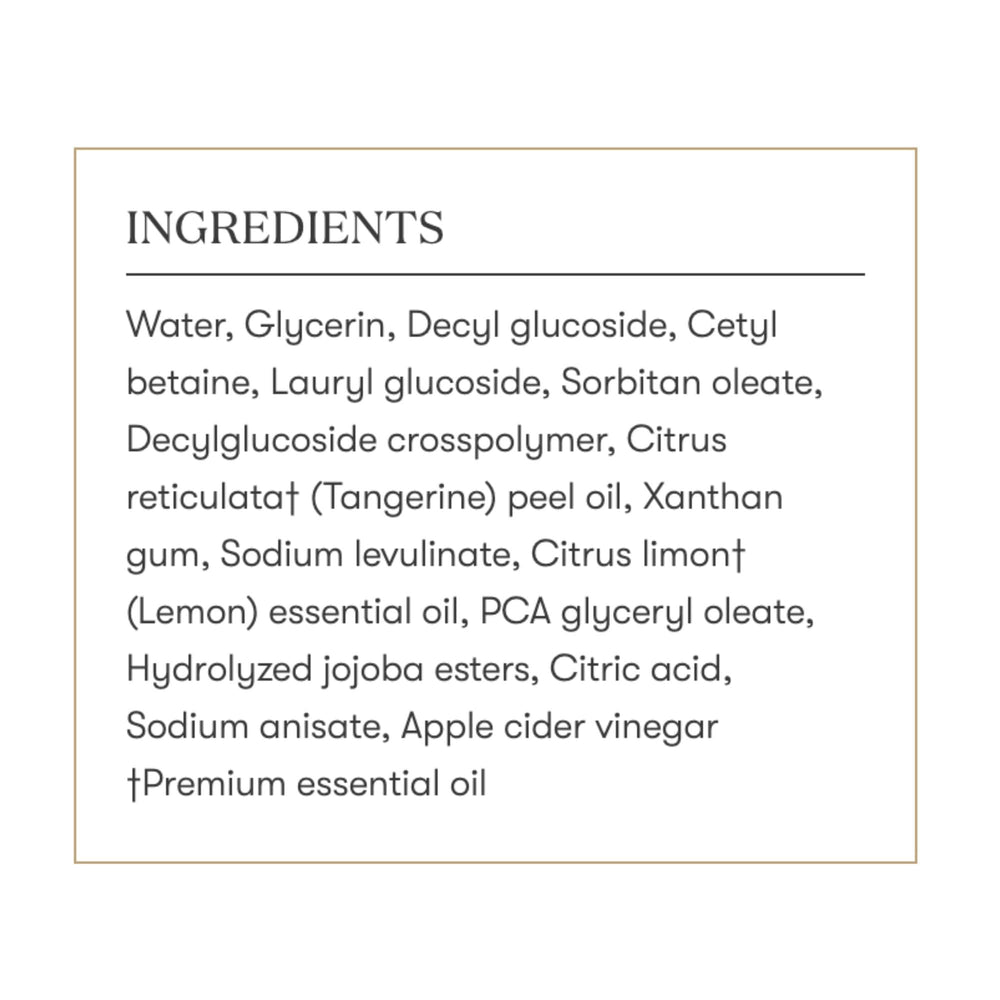Young Living KidScents Shampoo back packaging close-up notes gentle care benefits.