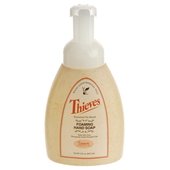 Young Living Thieves foaming hand soap bottle for soft hands.