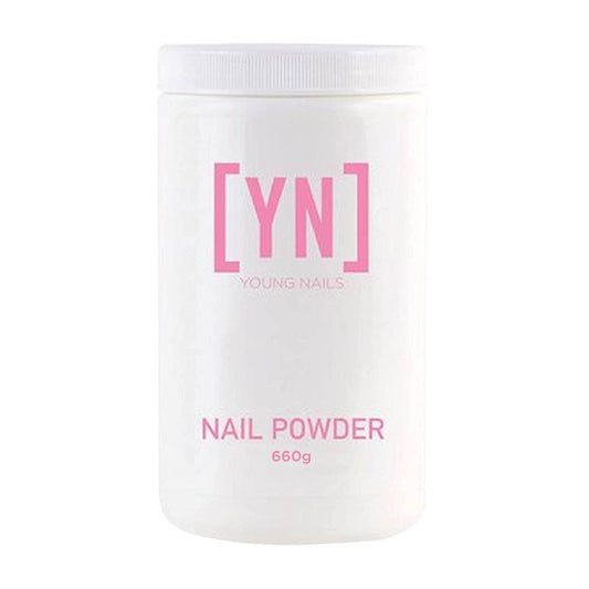 Young Nails Acrylic Core Powder packaging in a 660g jar for durable at-home nail enhancements.