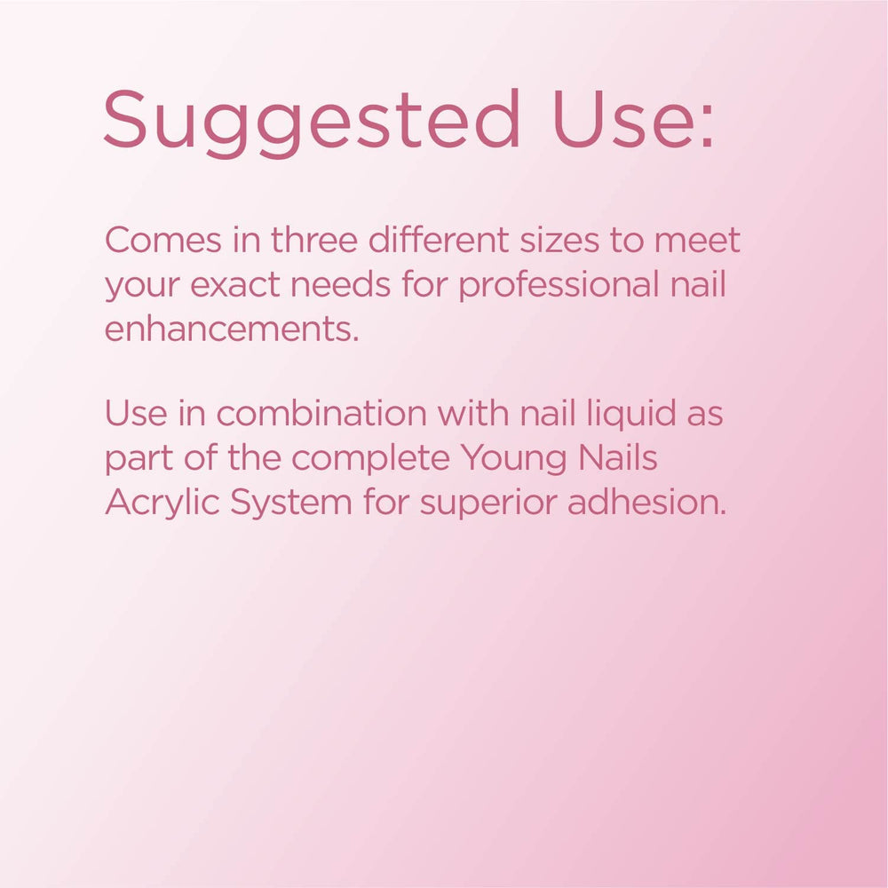 Swatch of Young Nails Bare powder shows even consistency and self-leveling surface