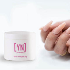 Professional-grade Young Nails powder packaging supports salon-quality results at home.