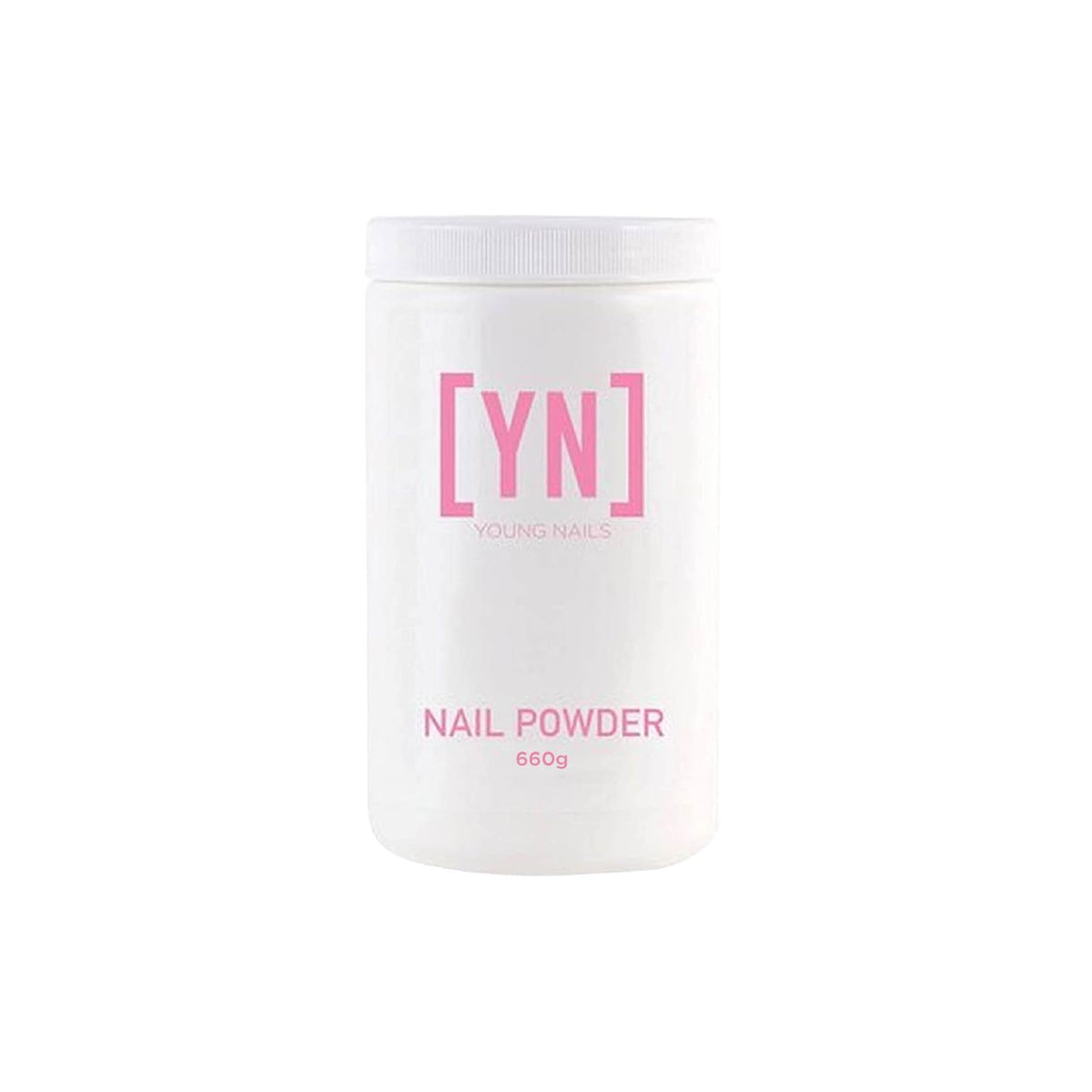 Young Nails Acrylic Cover Powder self-leveling for a flawless nail extension finish.