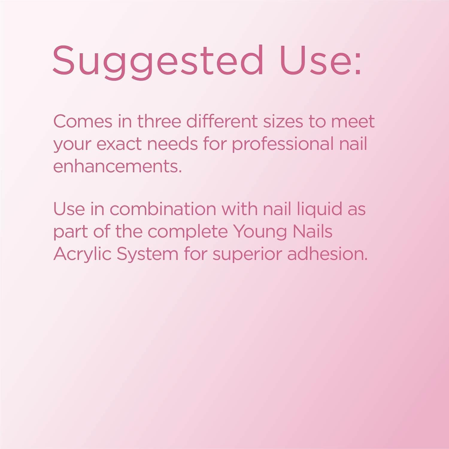 Young Nails Acrylic Cover Powder offers quick 75-second set for efficient at-home manicures.