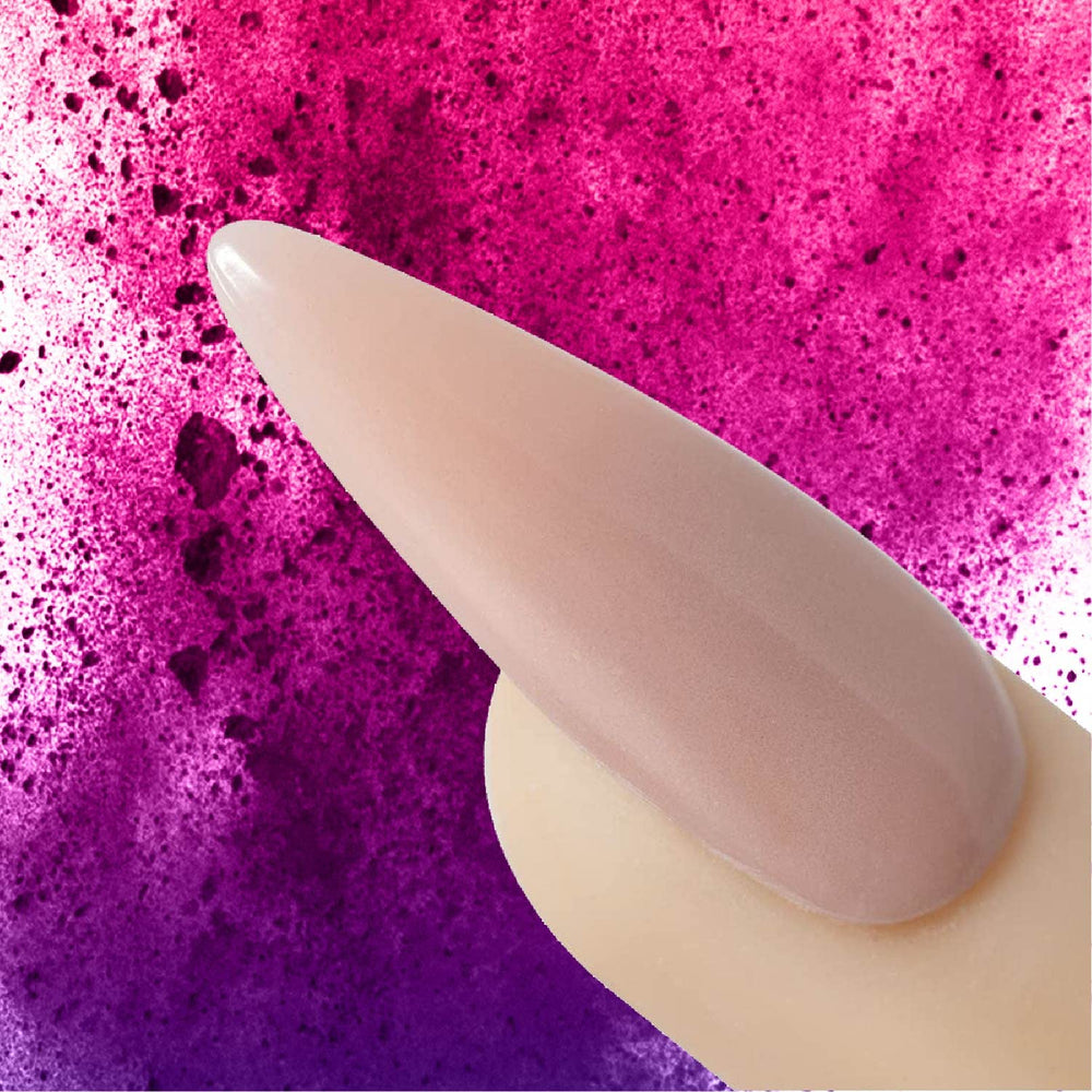 Young Nails nude acrylic powder creates seamless overlays.