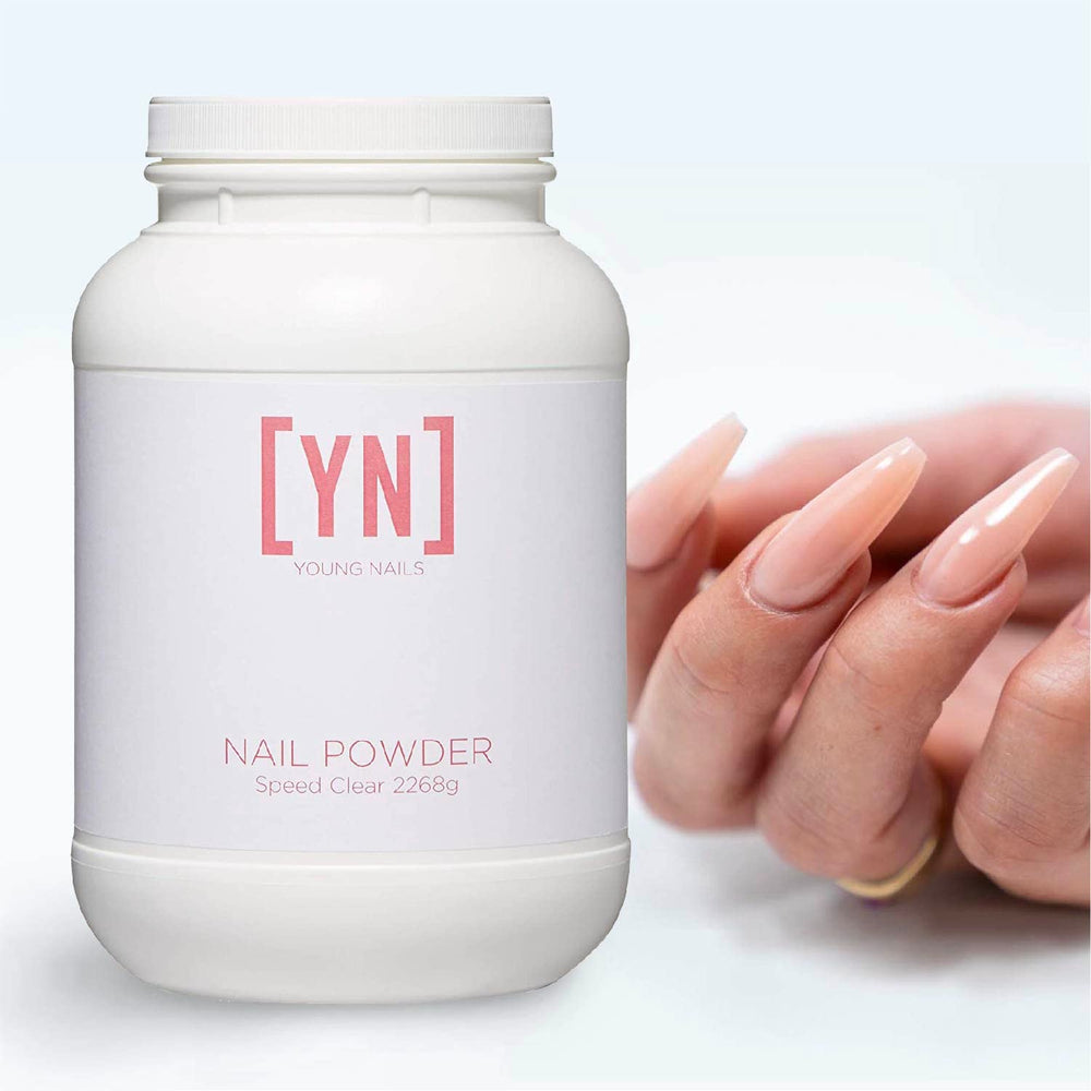 Young Nails Acrylic Speed Powder 2268g packaging for bulk salon use.