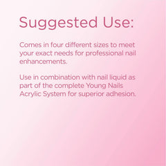 Young Nails Acrylic Speed Powder action shot demonstrates 60-second self-leveling set.