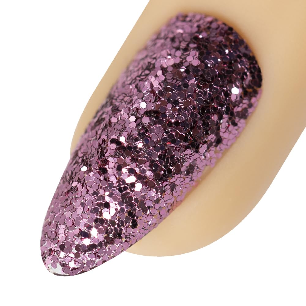 Young Nails Art Glitters bottle with vibrant sparkle for durable acrylic and gel nail art