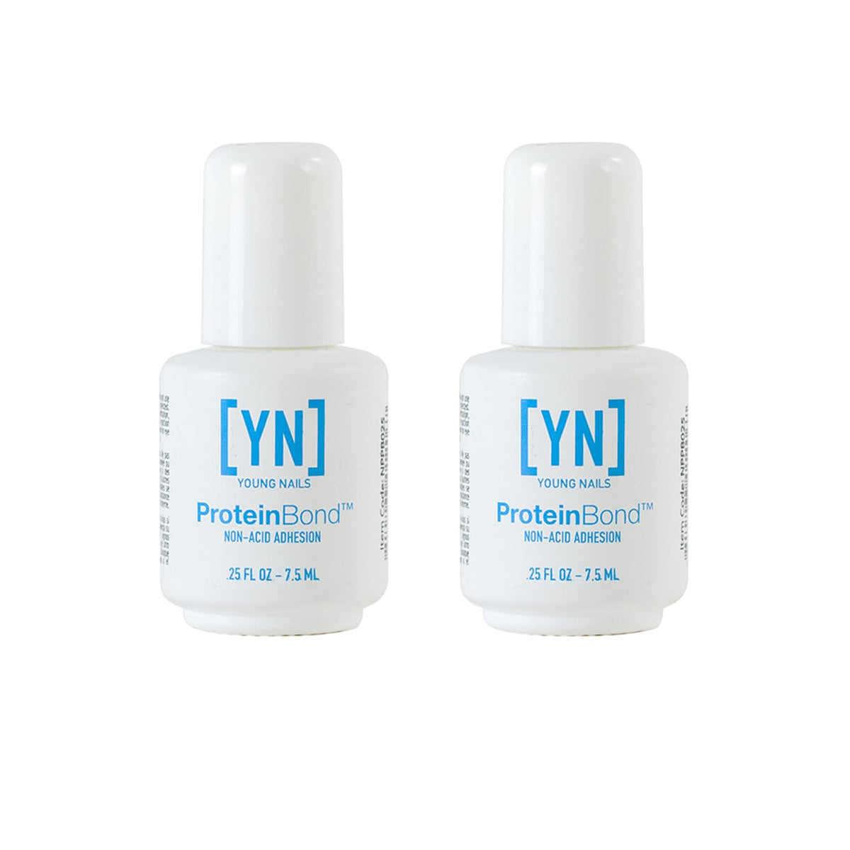 Young Nails Nail Protein Bond bottle demonstrates non-acidic adhesion for a stable nail foundation.