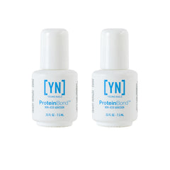 Young Nails Nail Protein Bond bottle demonstrates non-acidic adhesion for a stable nail foundation.
