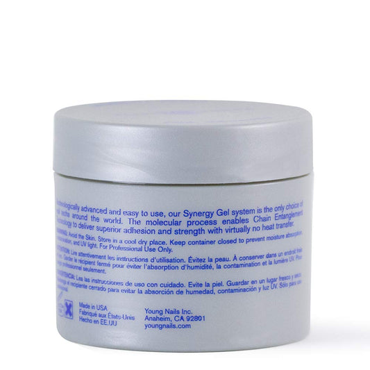 Young Nails Synergy builder gel shaping a strong nail structure.
