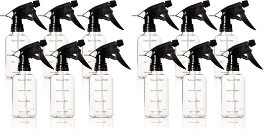 Youngever 12-pack 8oz spray bottles ready for versatile home use.