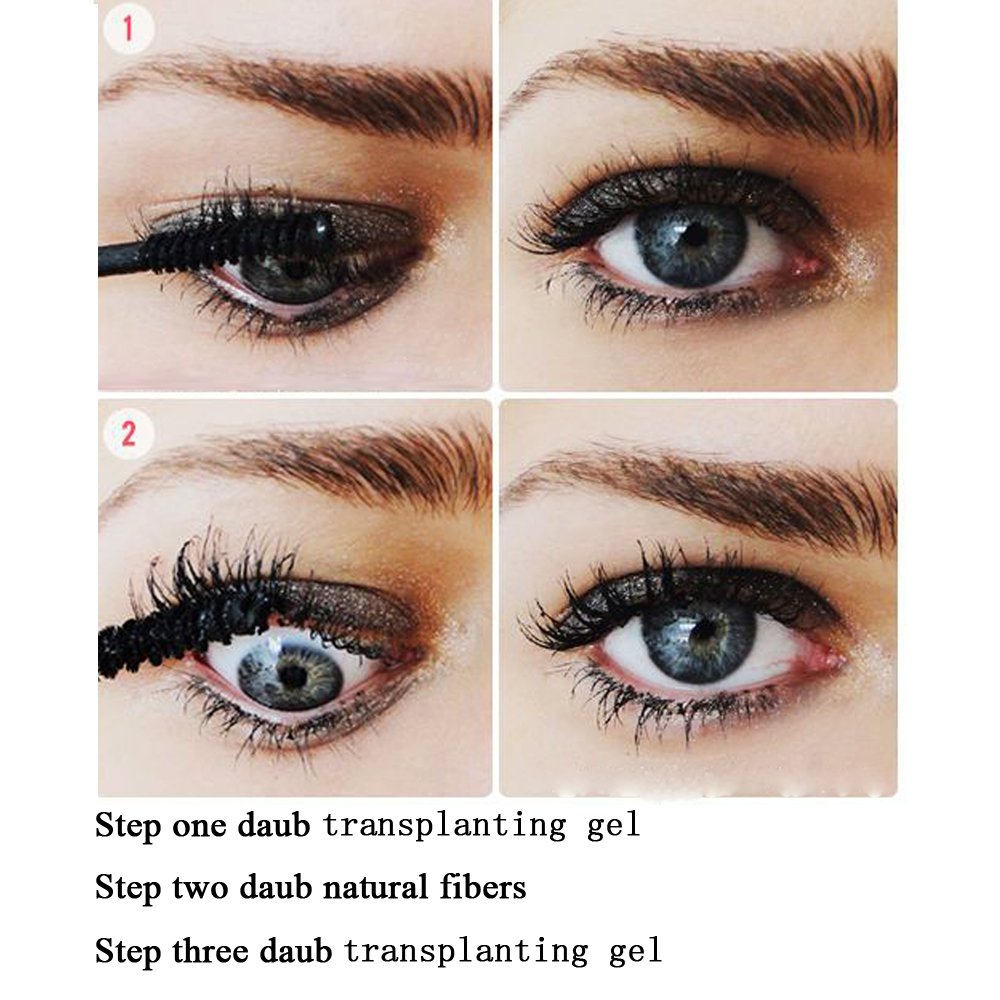 Youngfocus 3D Silk Fiber Mascara application demonstrates easy layering for daily use.