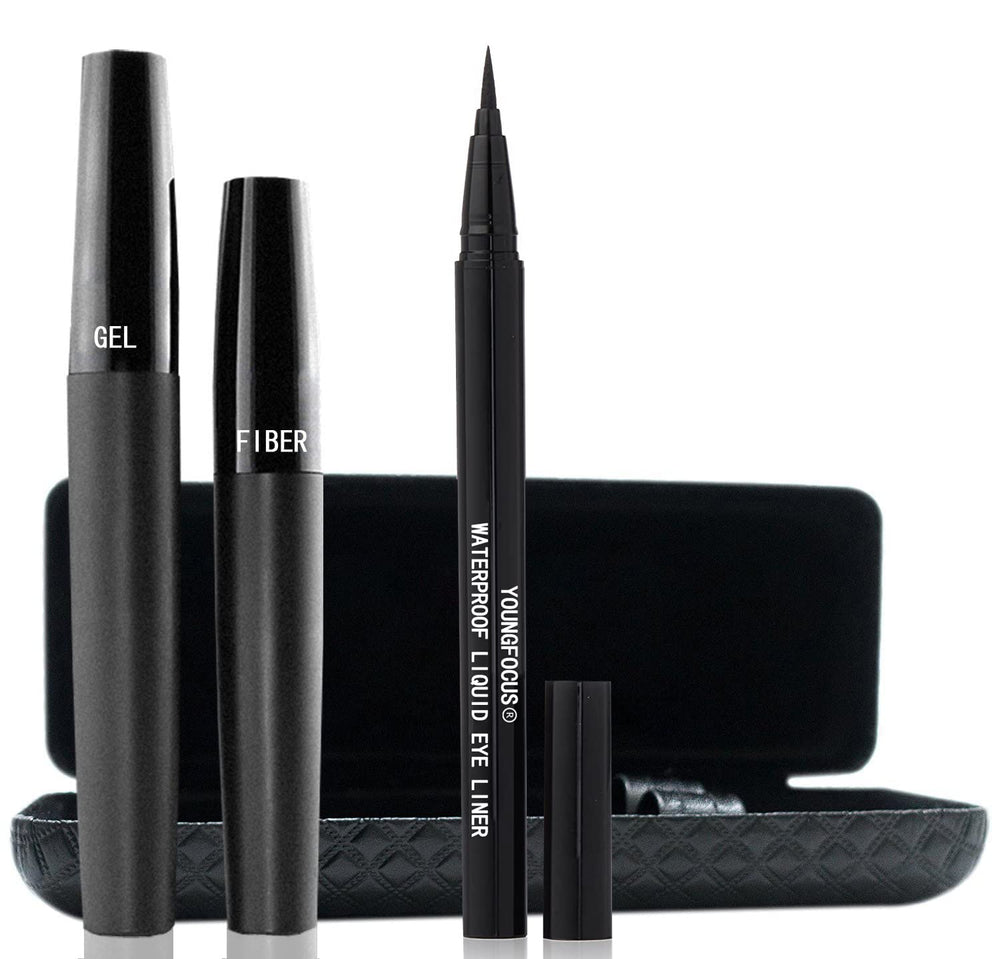 Youngfocus 3D Silk Fiber Mascara waterproof formula resists sweat and rain for all-day confidence.