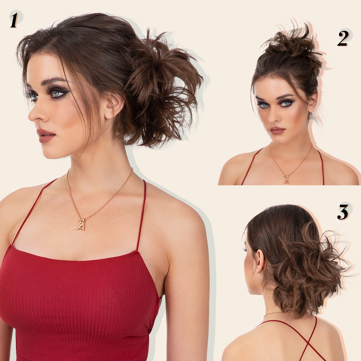 Youngways adjustable wire arms flex to shape a custom bun.