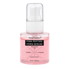 YOUNGYOUNGLOVE pink collagen serum bottle for firmer, radiant skin.
