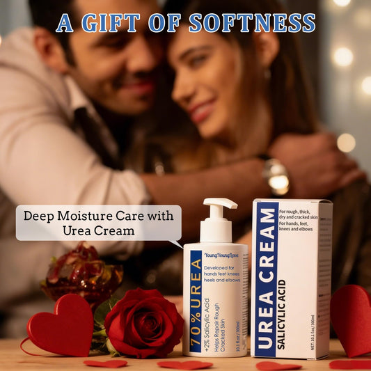 YOUNGYOUNGLOVE Urea Cream 70% close-up texture highlighting smoothness.