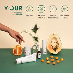 Y'OUR Silk Setting Spray pro-tip: dampen sponge for longer-lasting color and blending