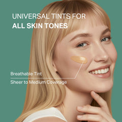 Y'OUR oil-free formula visible on a hydrated complexion