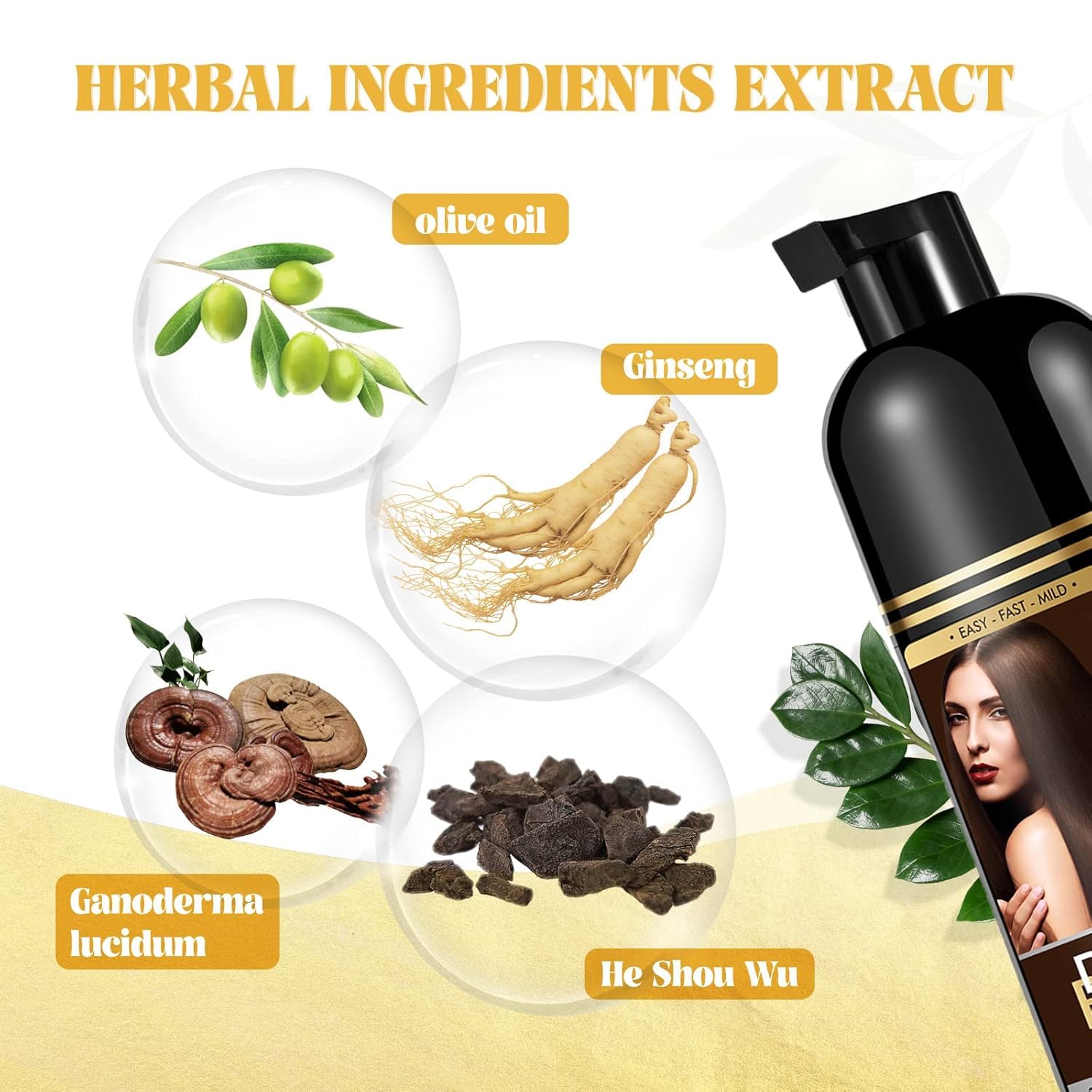 YourTone botanical ingredients with herbal extracts for color care.