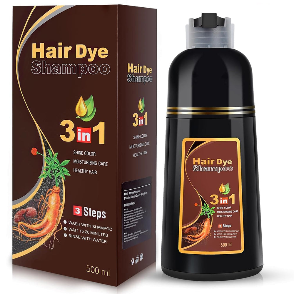 YOURTONE Brown Hair Dye Shampoo packshot highlighting color and conditioning benefits.