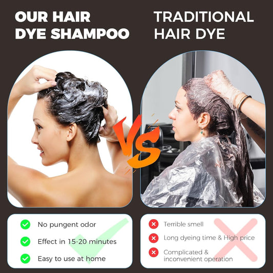YOURTONE shampoo lather creating rich color on hair strands