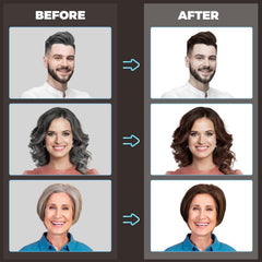 YOURTONE deep dark brown shade result for natural gray blending