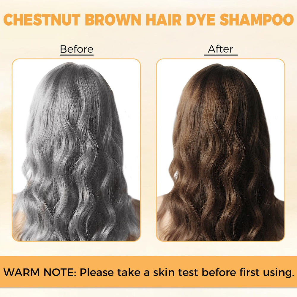 YOURTONE hair color shampoo with gloves ready for quick gray coverage