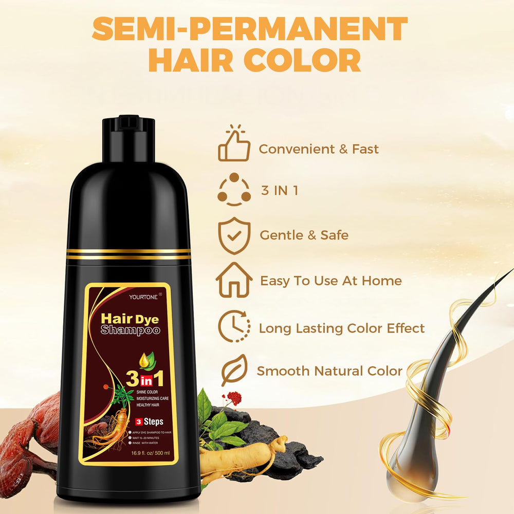 YOURTONE herbal ingredients close-up with Polygonum multiflorum and ginseng