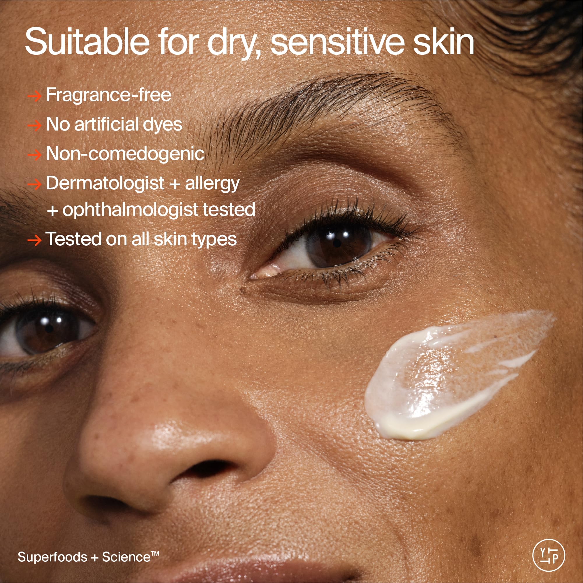 Youth To The People Adaptogen Cream NEA seal packaging signals eczema-friendly approval.