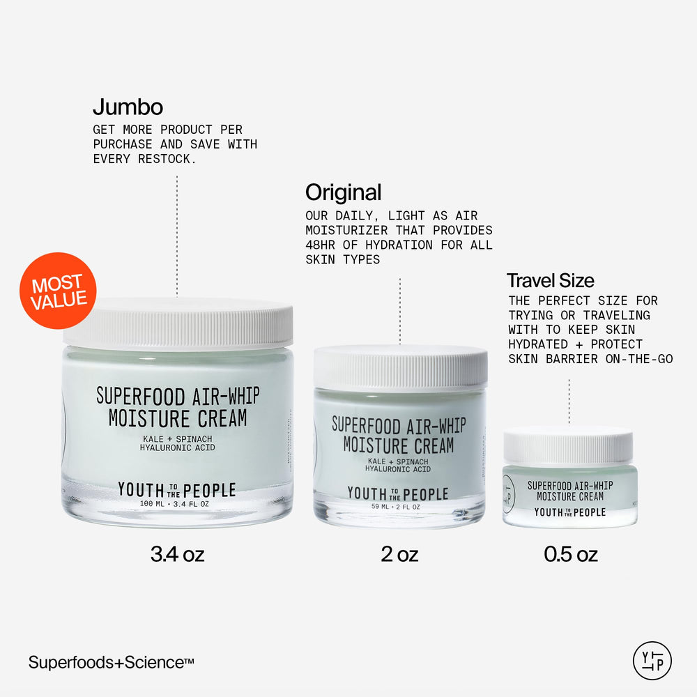 Youth To The People moisturizer delivers a dewy glow after application.